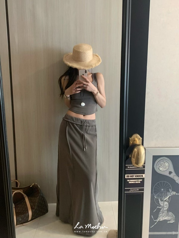 螺紋拼接棉質背心(闆娘.花花清單)